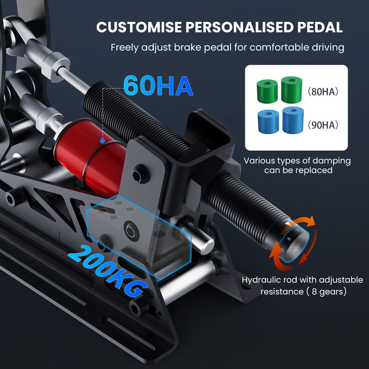 Simsonn Racing Simulator Professional Pedal Pro X-P3