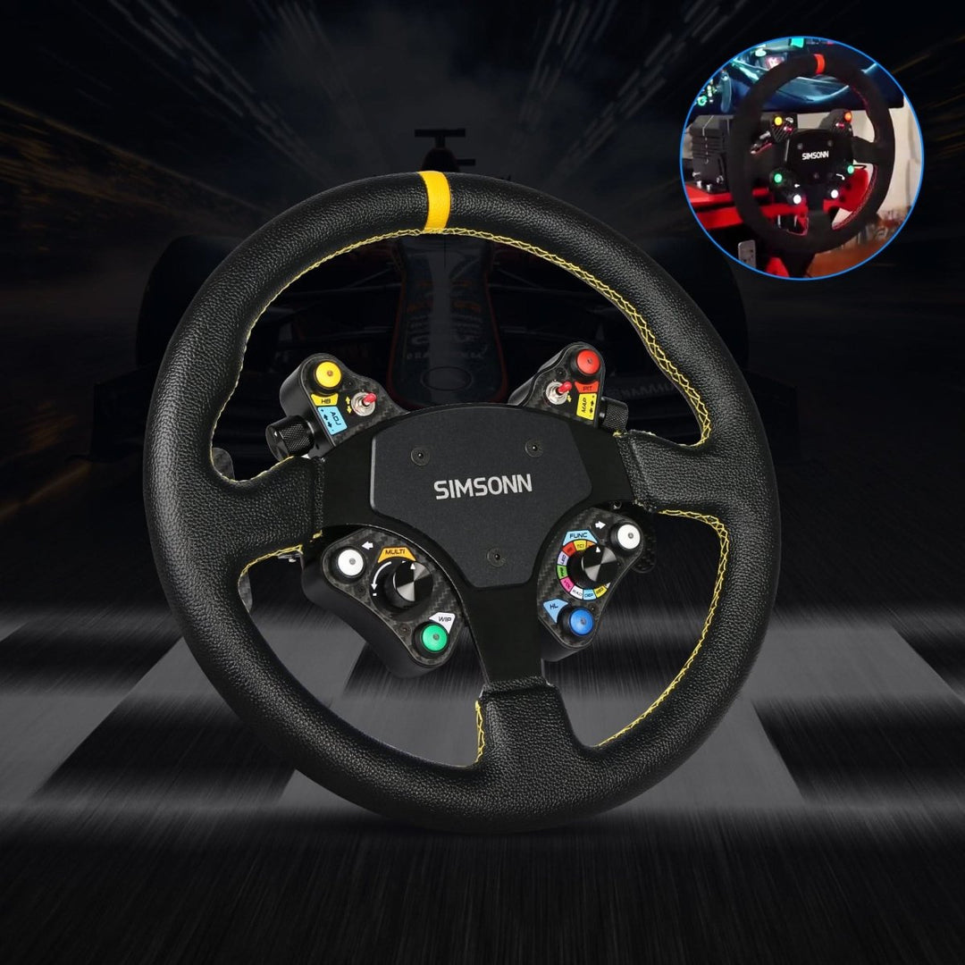 Simsonn Racing Simulator Carbon Fiber Hub Steering Wheel